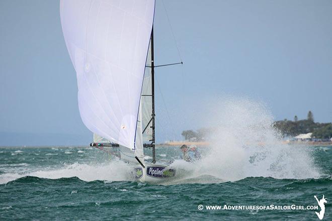 Pipeline Drillers hitting 24.7 knots © Nic Douglass / www.AdventuresofaSailorGirl.com
